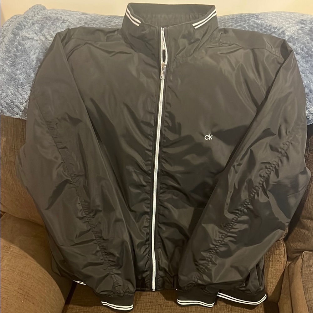 Calvin Klein Men's Black Lightweight Bomber Jacket
